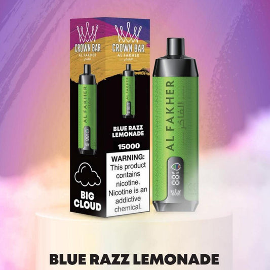 AL FAKHER 15000 Puffs-BLUE RAZZ LEMONADE